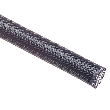 Flexo Braided Cable Sleeving, 25', Polyethylene Terephthalate, Black Magic PET0.25-25-BM